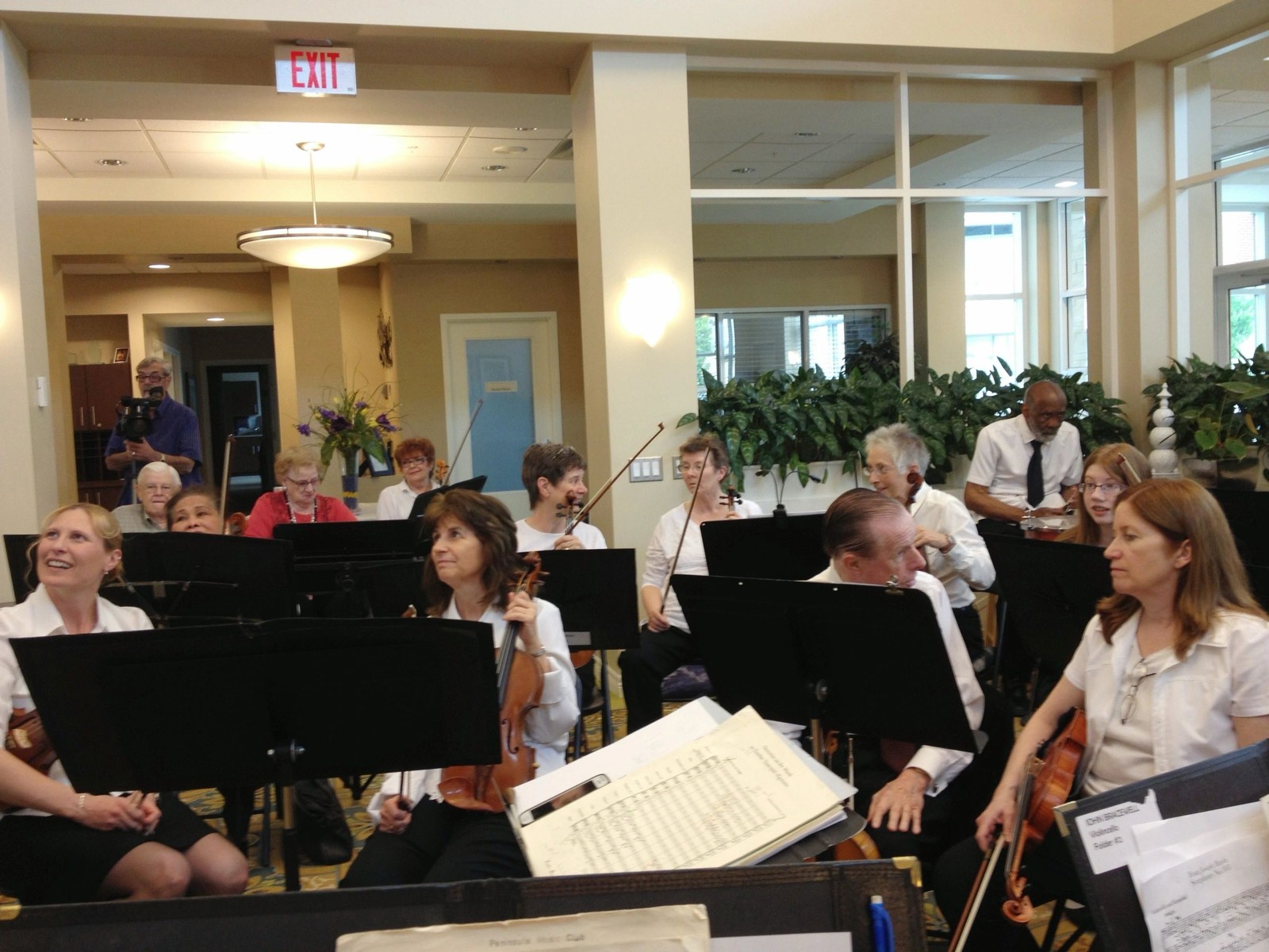 Playing to a full room