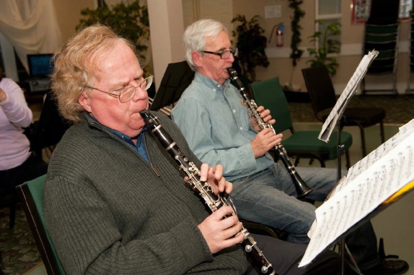 Woodwinds in rehearsal